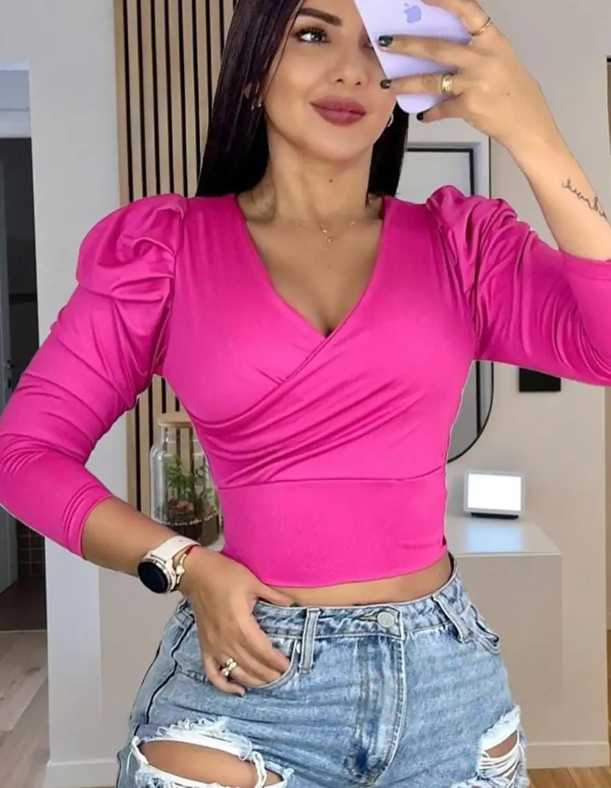 😍🥰Divina Blusa 👚 Bombacha cruzada 🛍️🌈 3