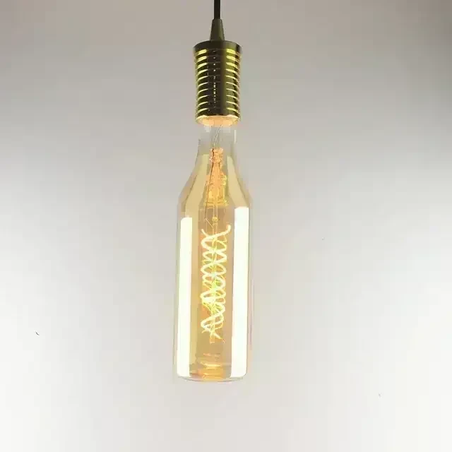 FOCO LED ZAFIRO BOTELLA 7W E27 AMBAR  2