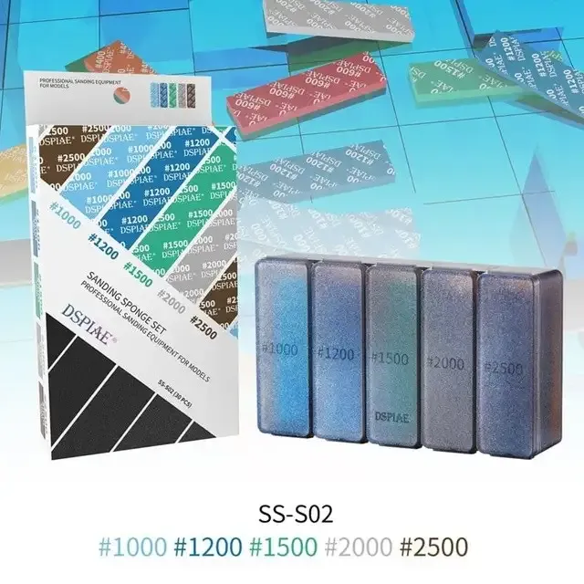 DSPIAE  Esponjas abrasivas de 1000 a 2500, 30 unidades
