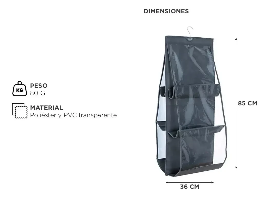 ORGANIZADOR COLGANTE PLACARD FD678 2