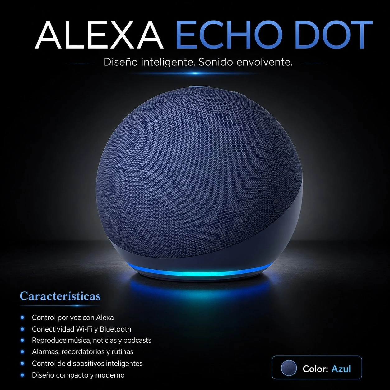 PARLANTE ALEXA ECHO DOT 5ta GENERACIÓN