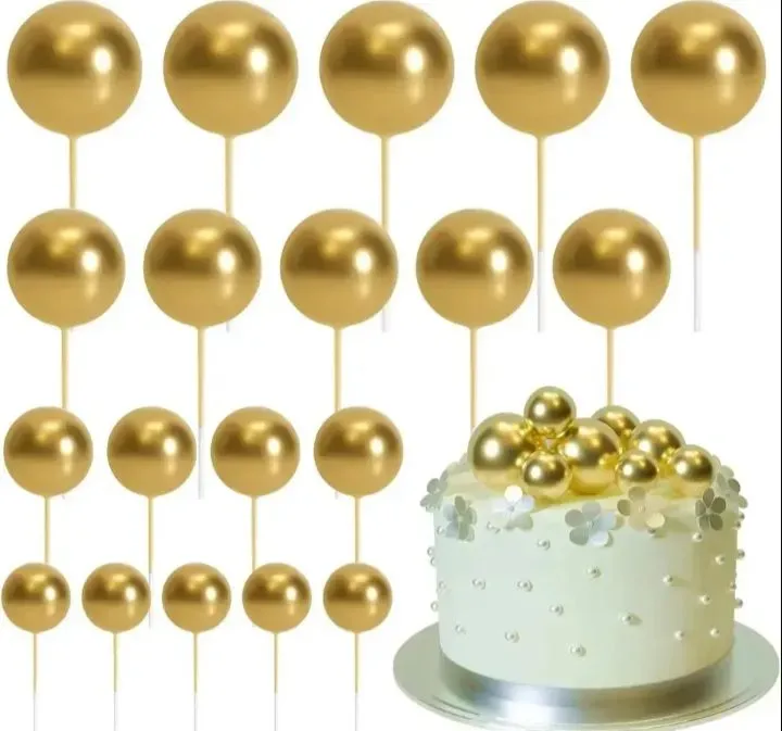 Cake Topper adorno esfera por 4 unidades  2