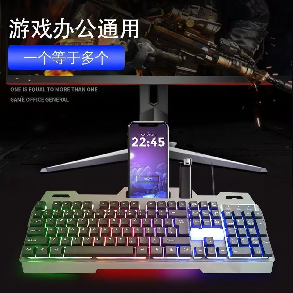 Combo Mouse y teclado Alámbrico RGB Meta 3