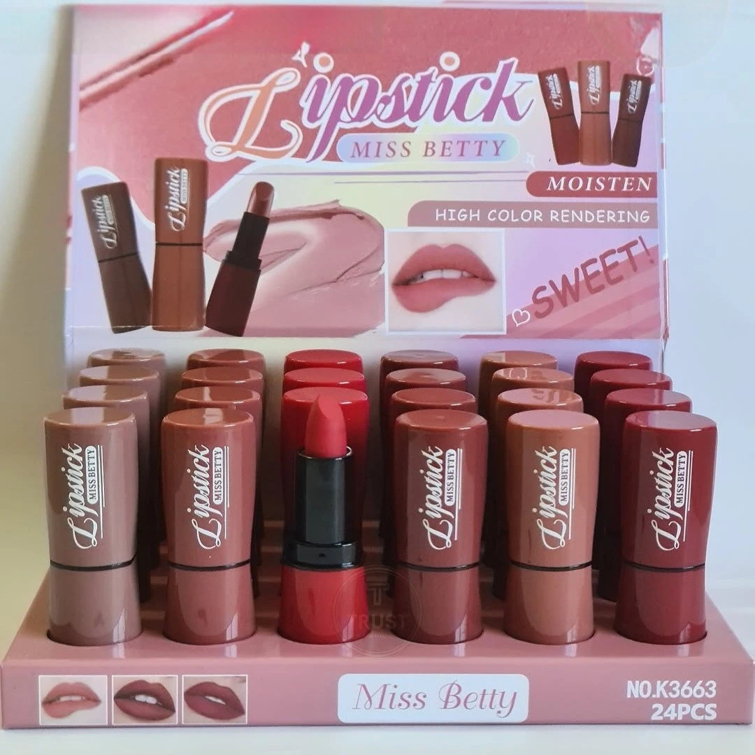 Set 6 Labiales en Barra Miss Betty