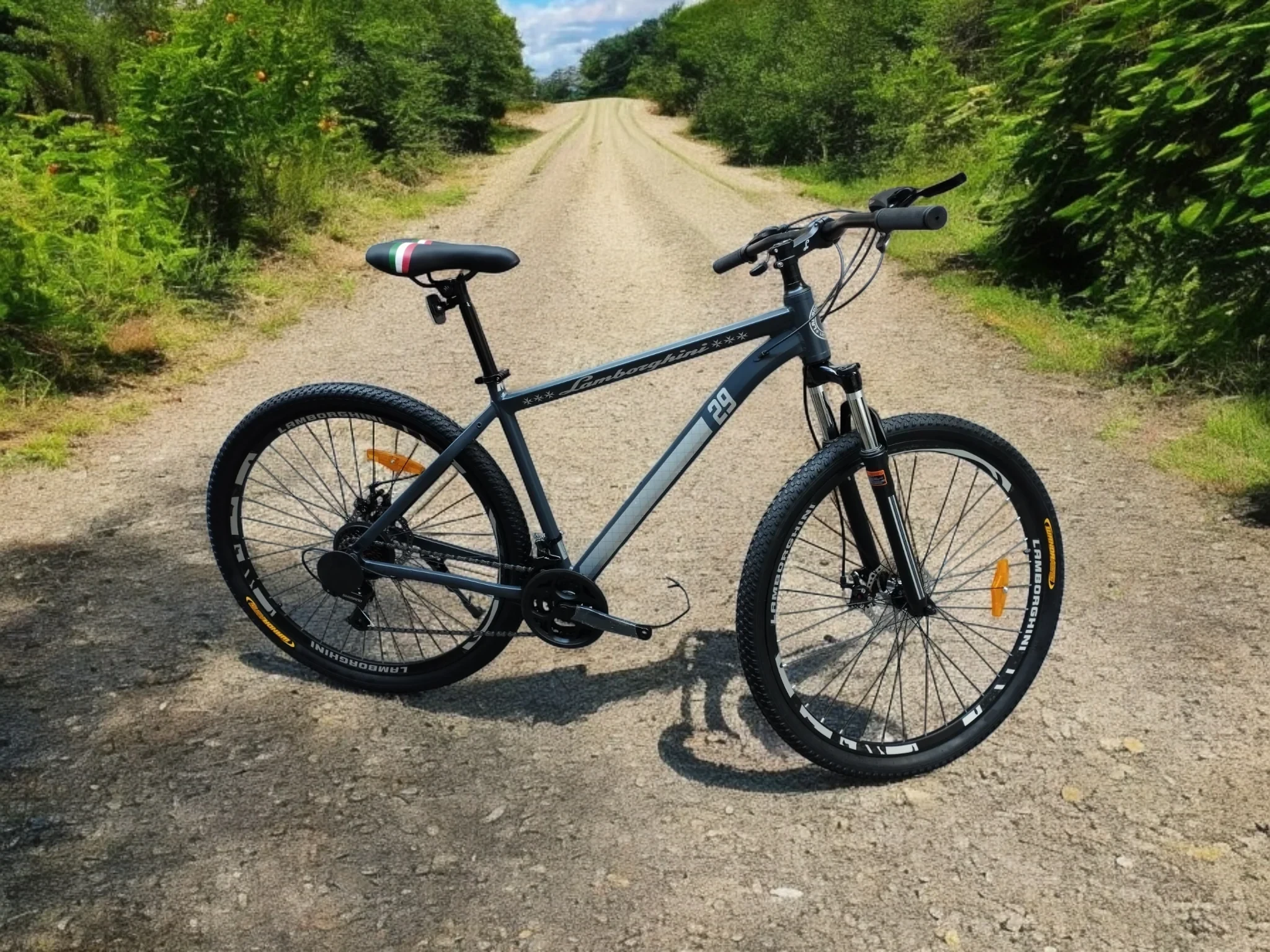Bicicleta LAMBORGHINI Gris Topo Rod. 29 Aluminio