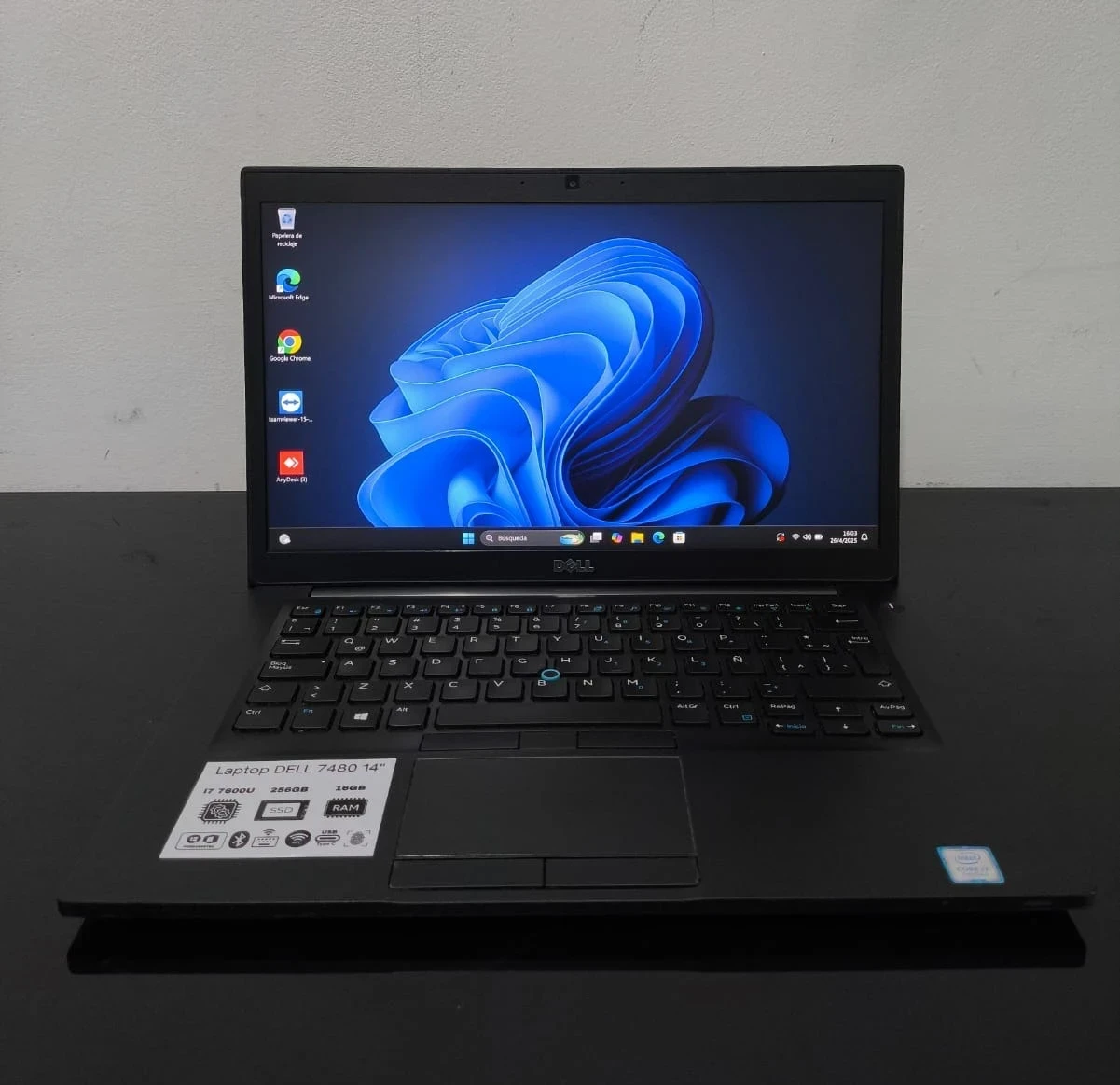 DELL LATITUDE 7480 i7 7600U 256/16GB 14" 4