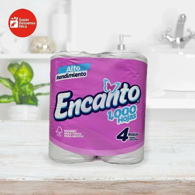 Papel Higiénico Encanto 1000h 4Rollos