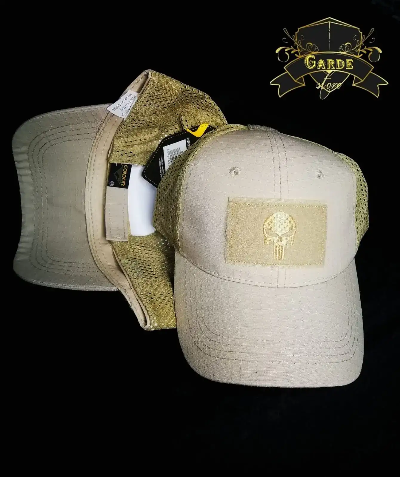 Gorra con bordado frontal.  3