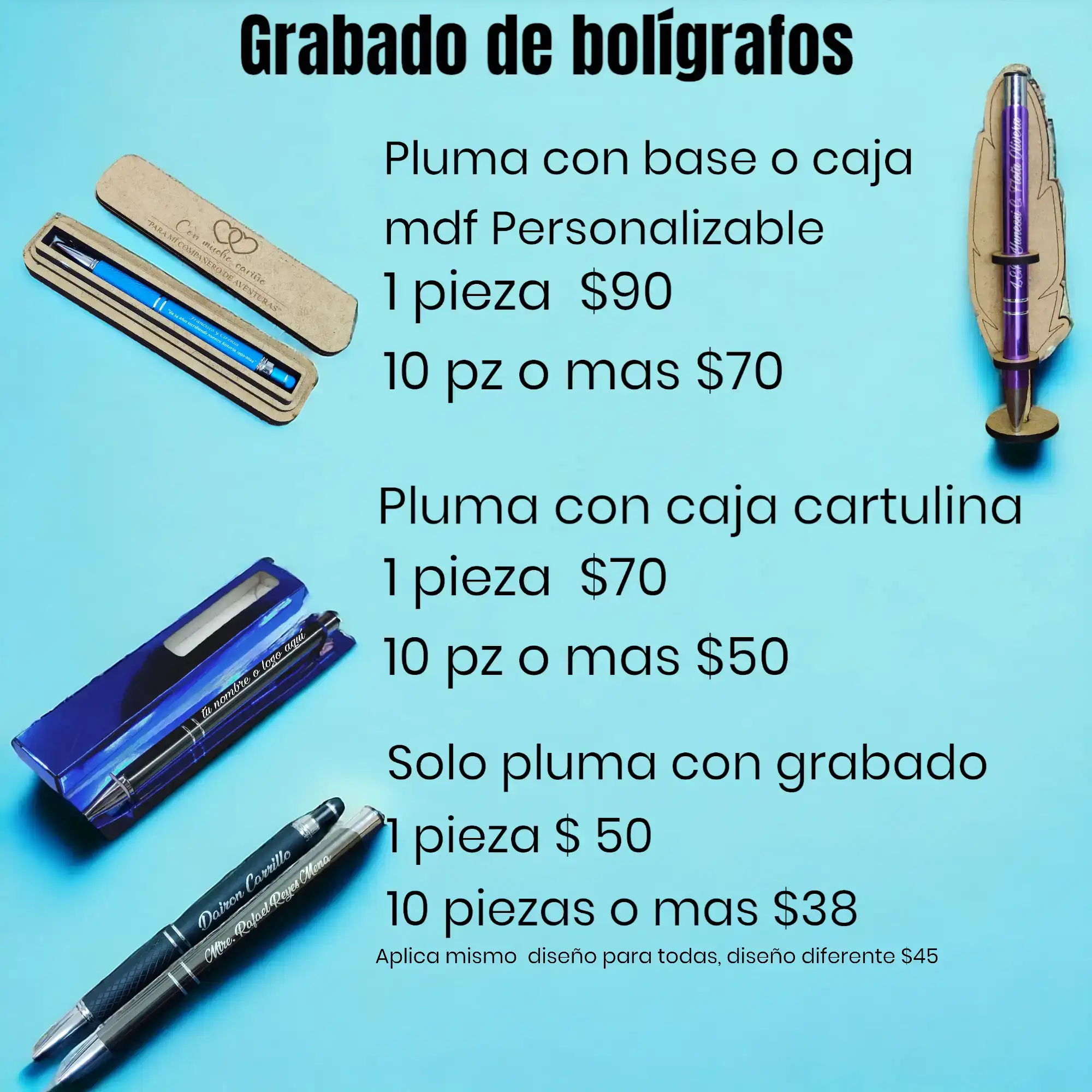 Grabado personslizado de pluma  3