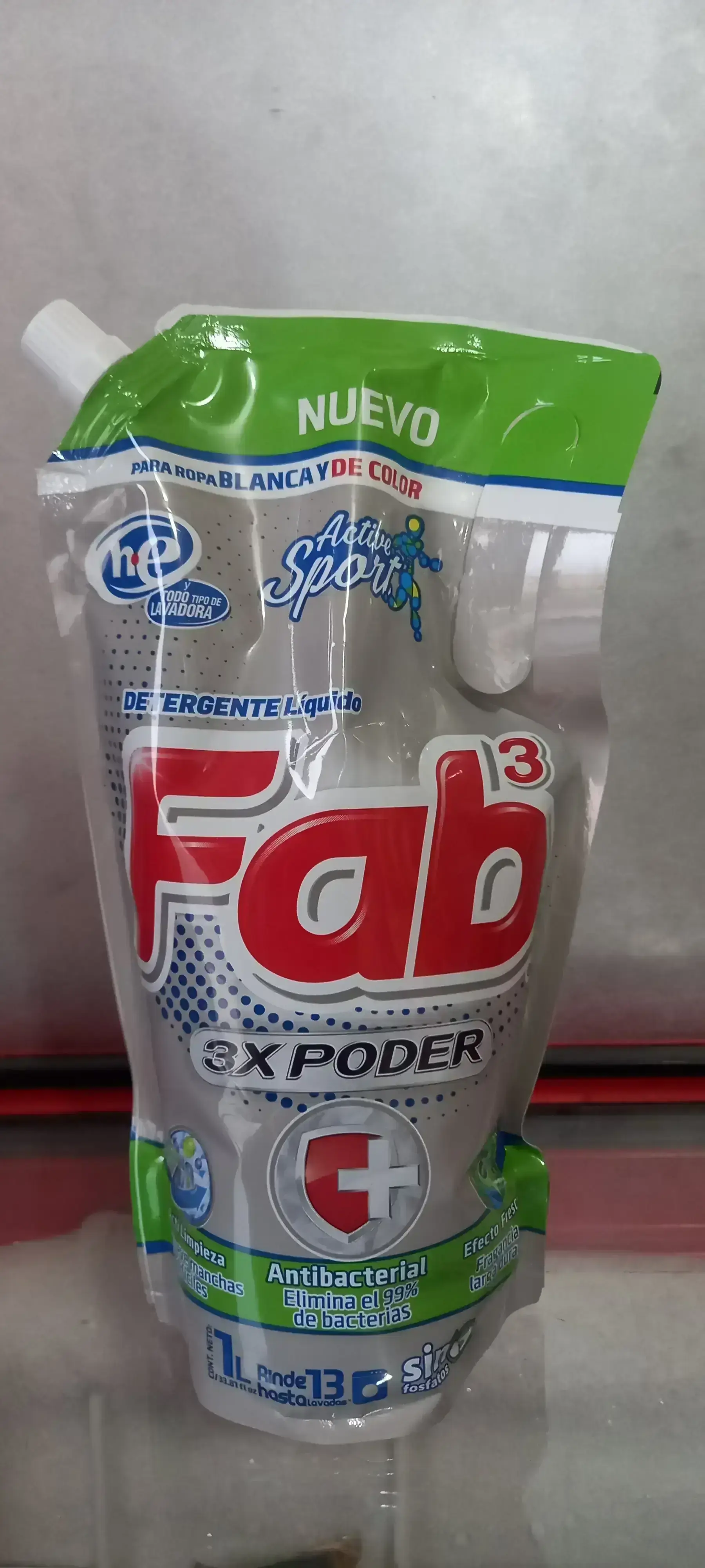 Detergente liquido fab3 1L