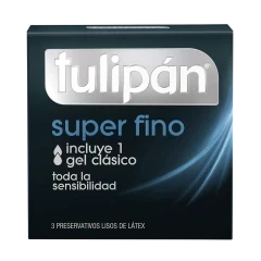 Preservativo Tulipán Super Fino x 3 un.