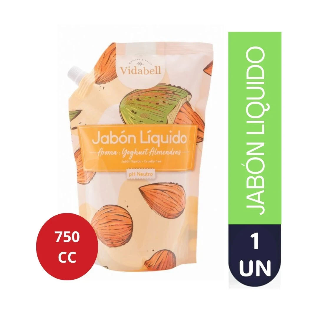 JABON LIQUIDO DOYPACK YOGHURT Y ALMENDRAS  750 ML