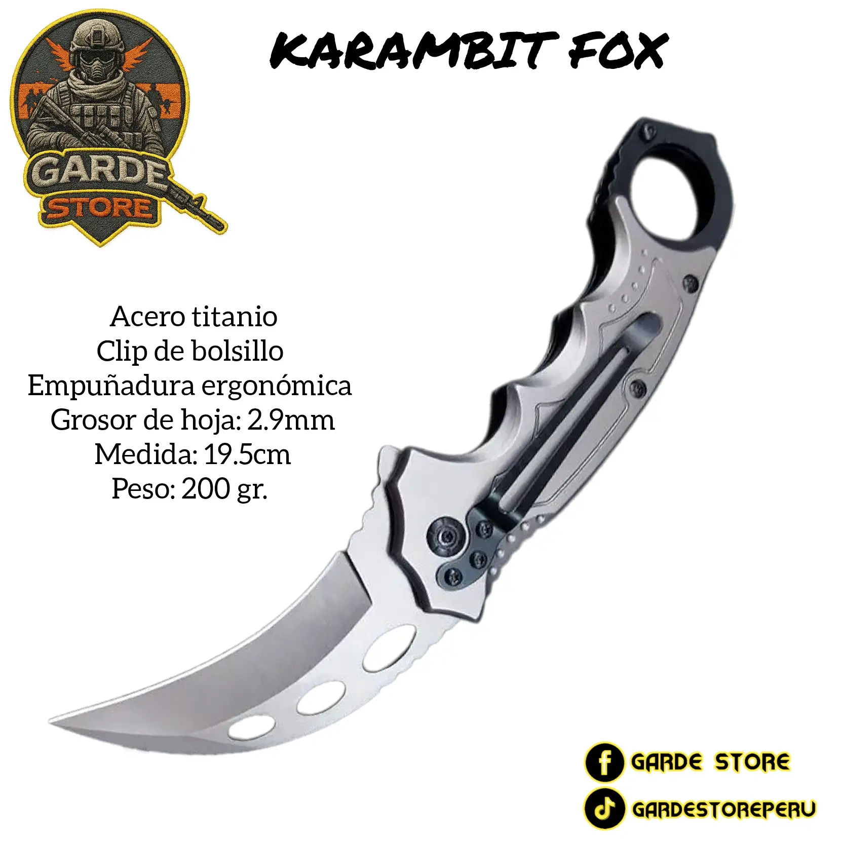 KARAMBIT FOX TITANIO 4