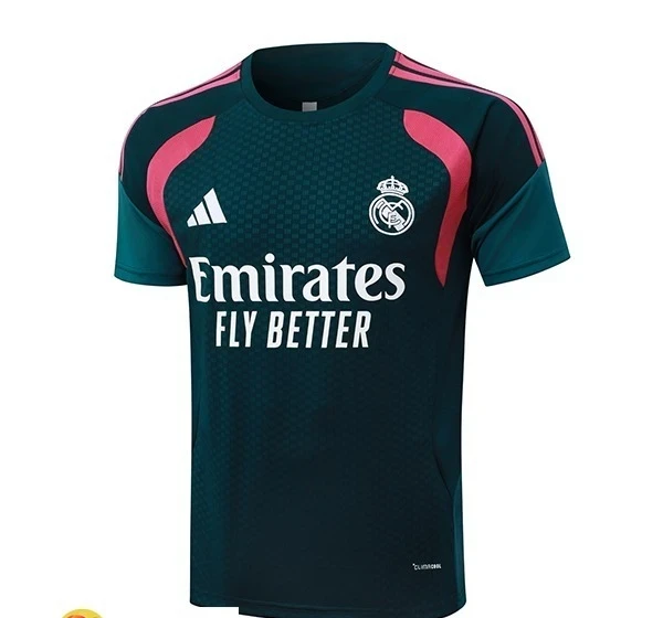 CAMISETA VERSION JUGADOR REAL MADRID ENTRENAMIENTO VERDE M CORTA 26/27