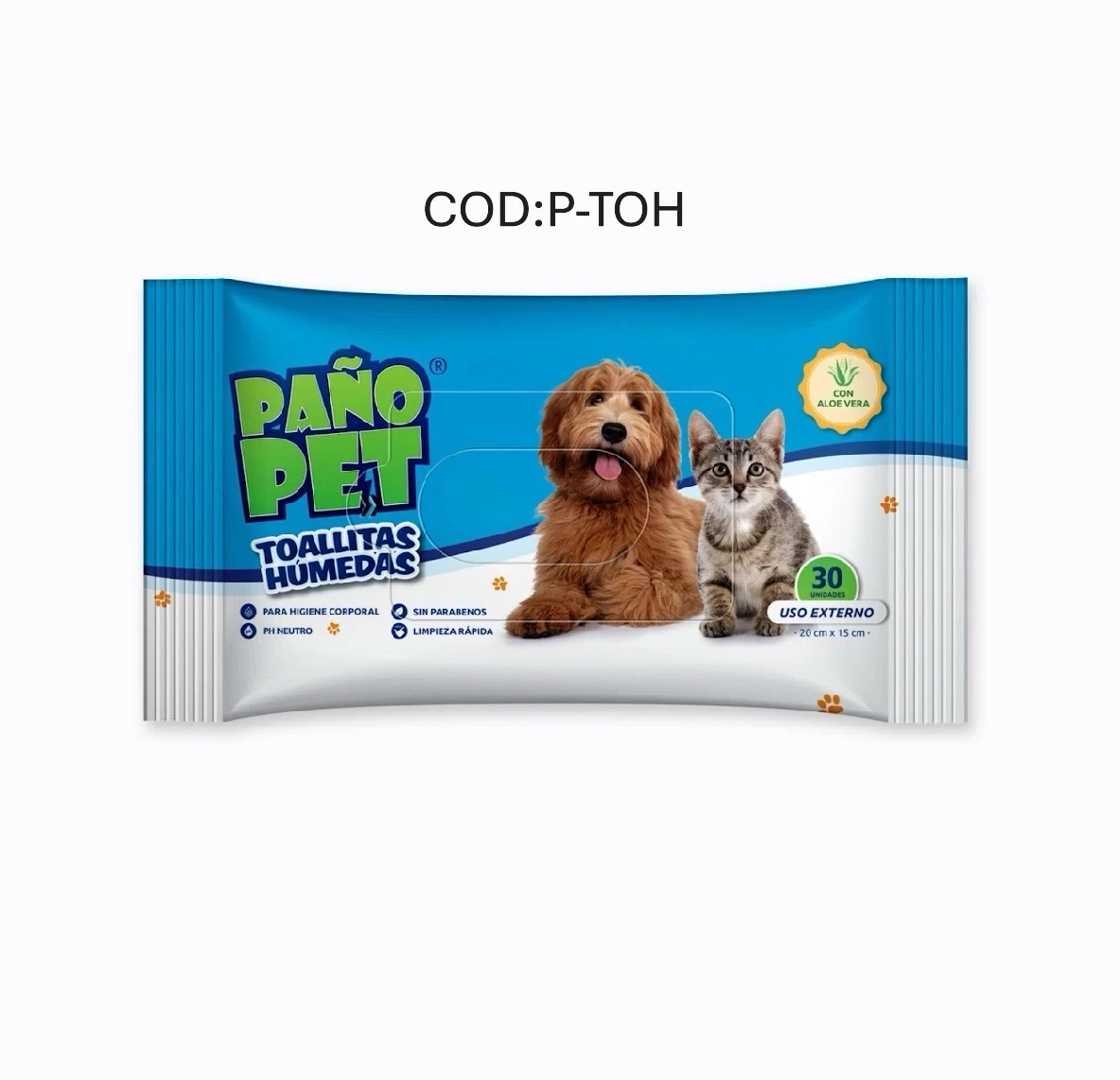 Paño pet toallitas humedas 