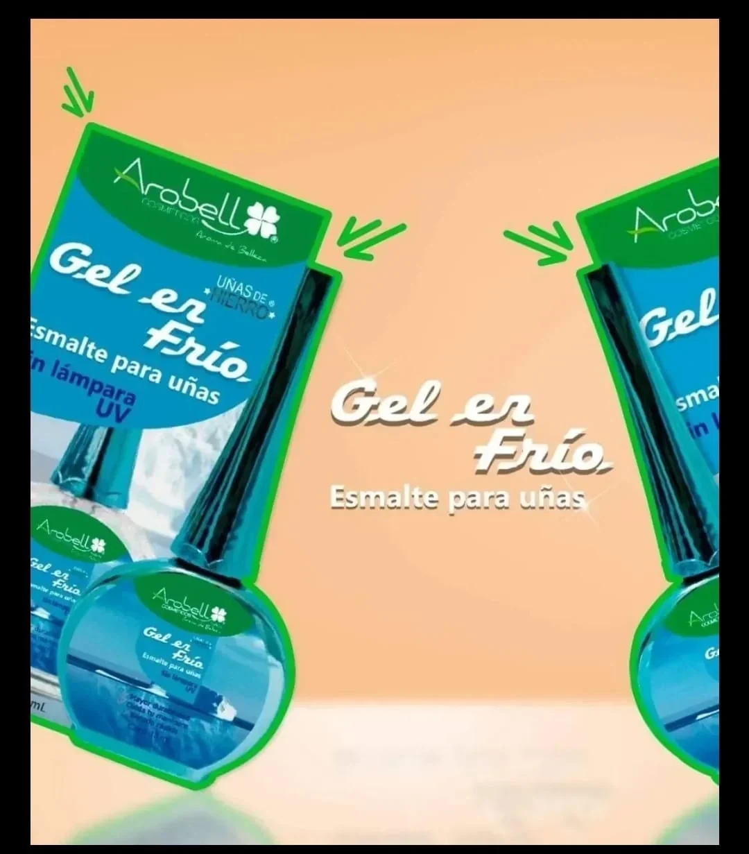 arobell gel frio uñas
