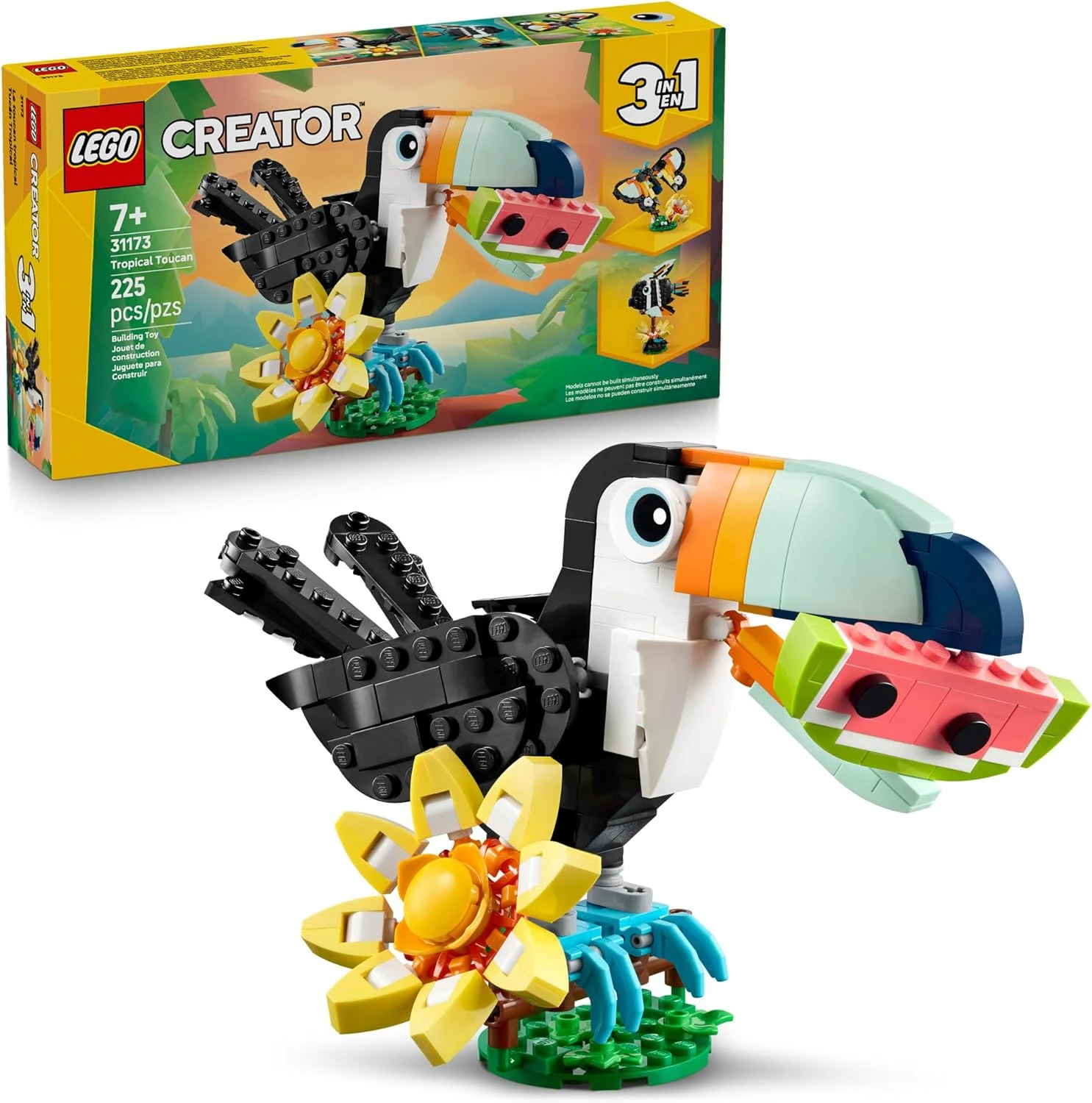 LEGO Creator 3 en 1 Animales Salvajes: Tucán Tropical