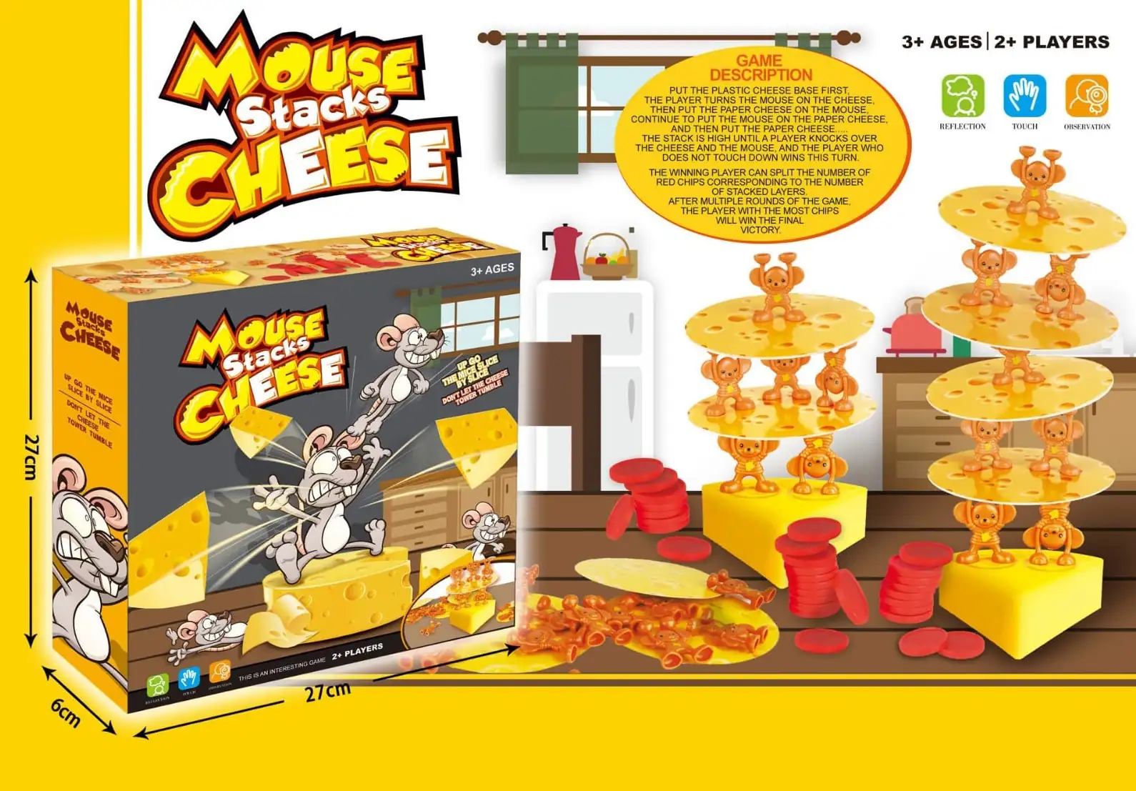 Juego de Mesa Ratón Amontona Queso 4