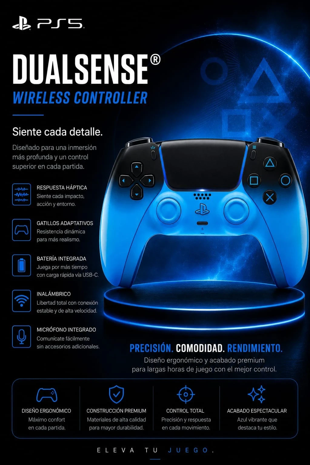 JOYSTICK PLAYSTATION 5 DUALSENSE RHYTHM BLUE