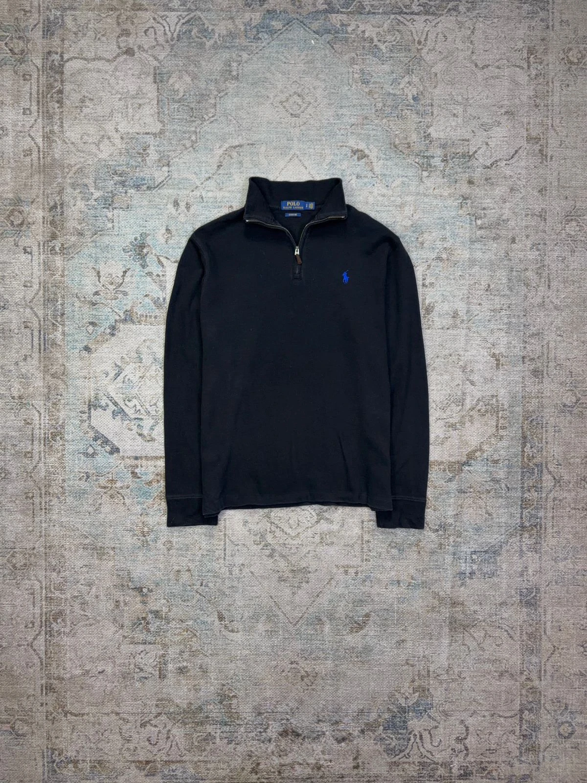 POLO RALPH LAUREN ESTATE RIB QUARTER-ZIP SWEATER 5
