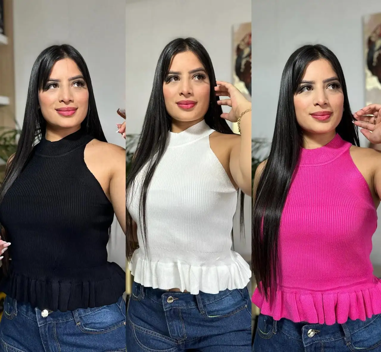 🔝🥰Nueva colección de blusas en Hilo semi grueso 👚🧵 