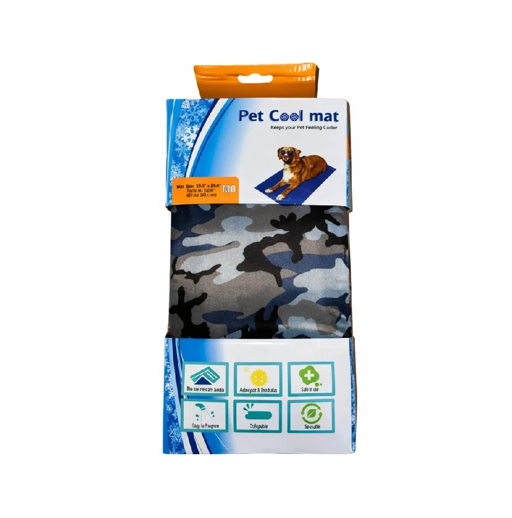 Colchoneta refrigerante pet cool mat diseño camuflado 
