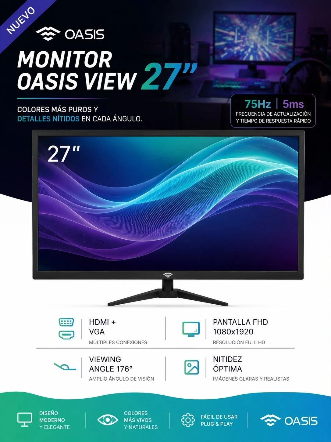 MONITOR OASIS 27”