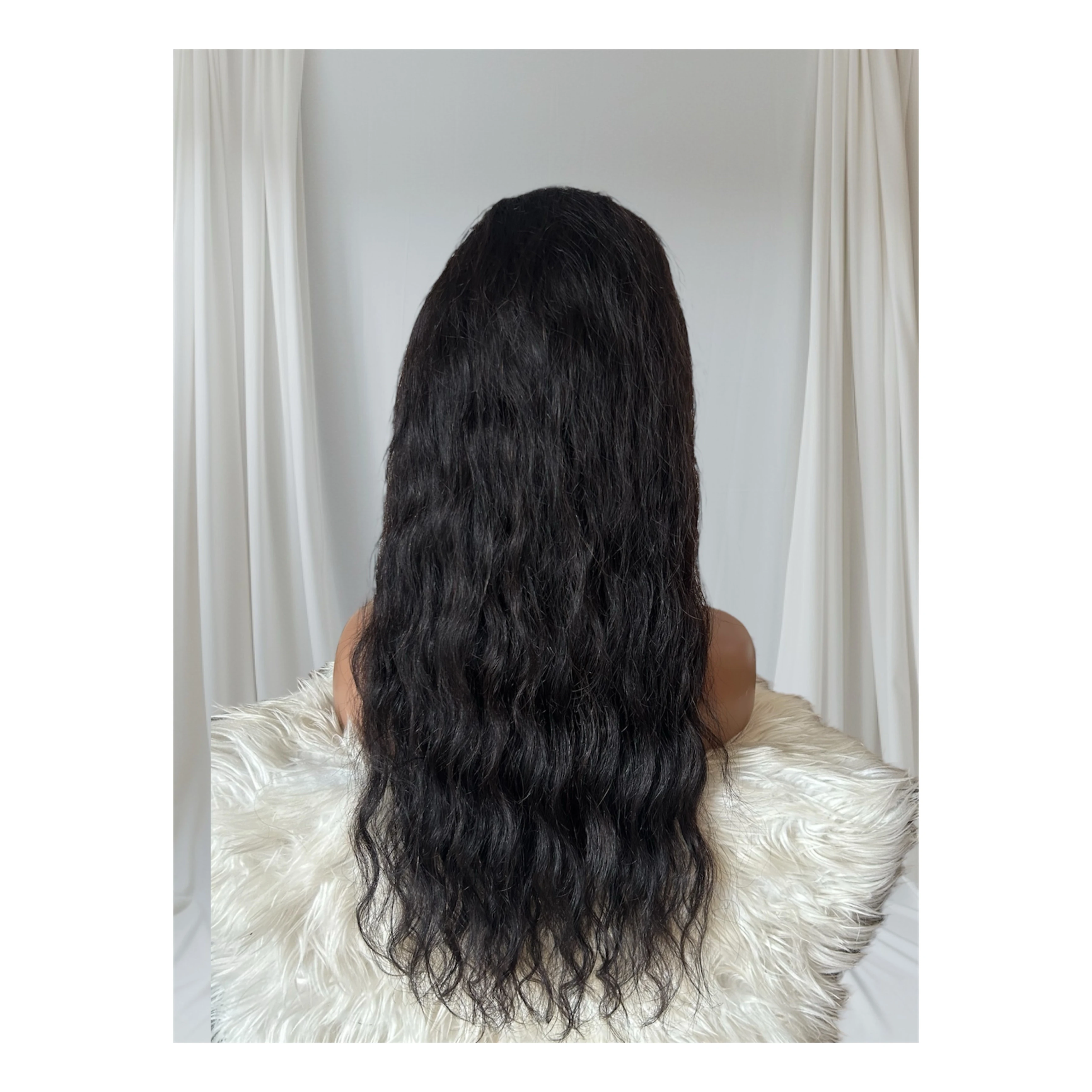 Peluca ondulado 24”  cabello brazileño,  4