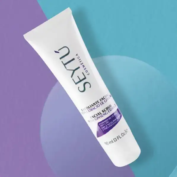Exfoliante facial con extracto de ginseng 