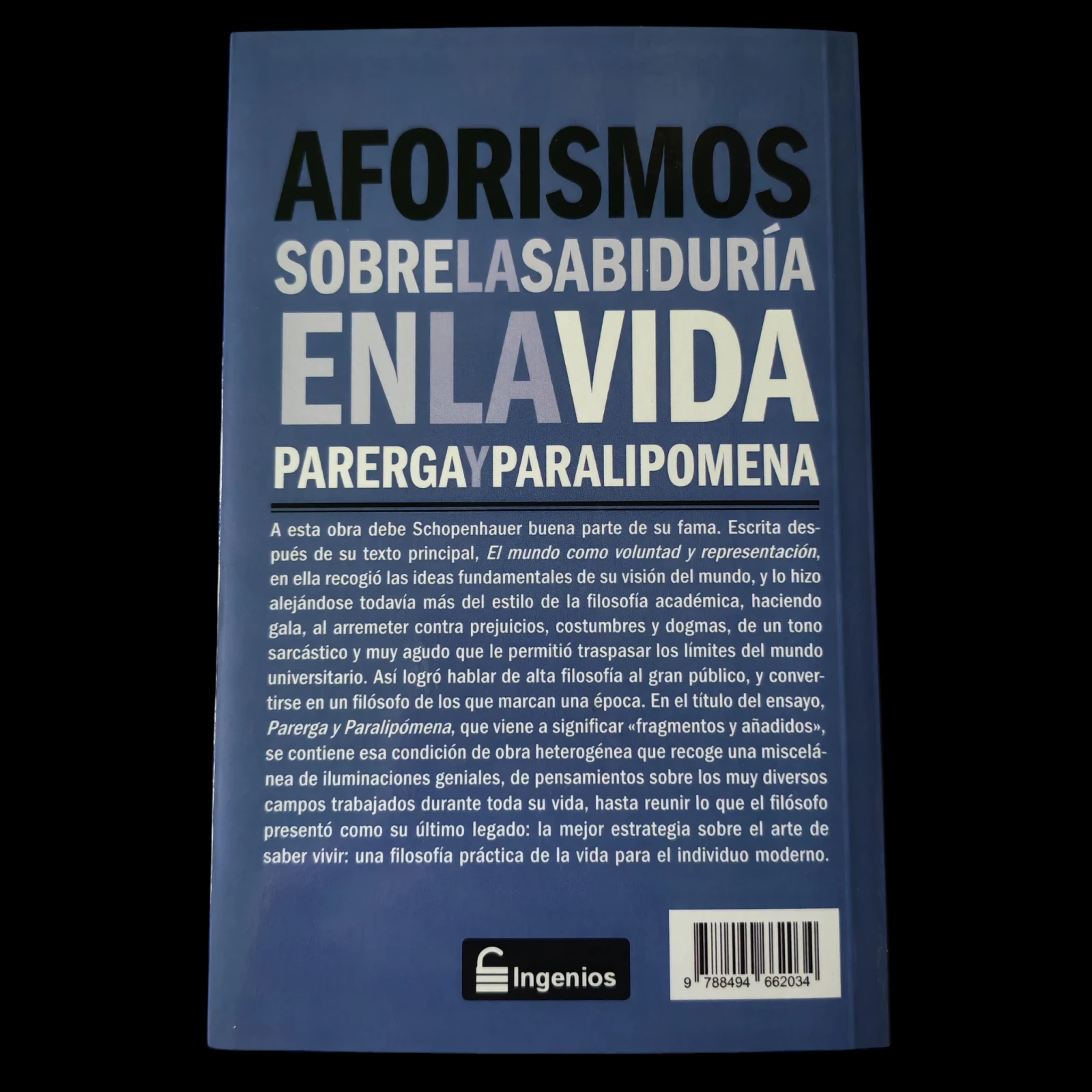 Aforismos sobre la sabiduría en la vida, Arthur Schopenhauer Nuevo  2