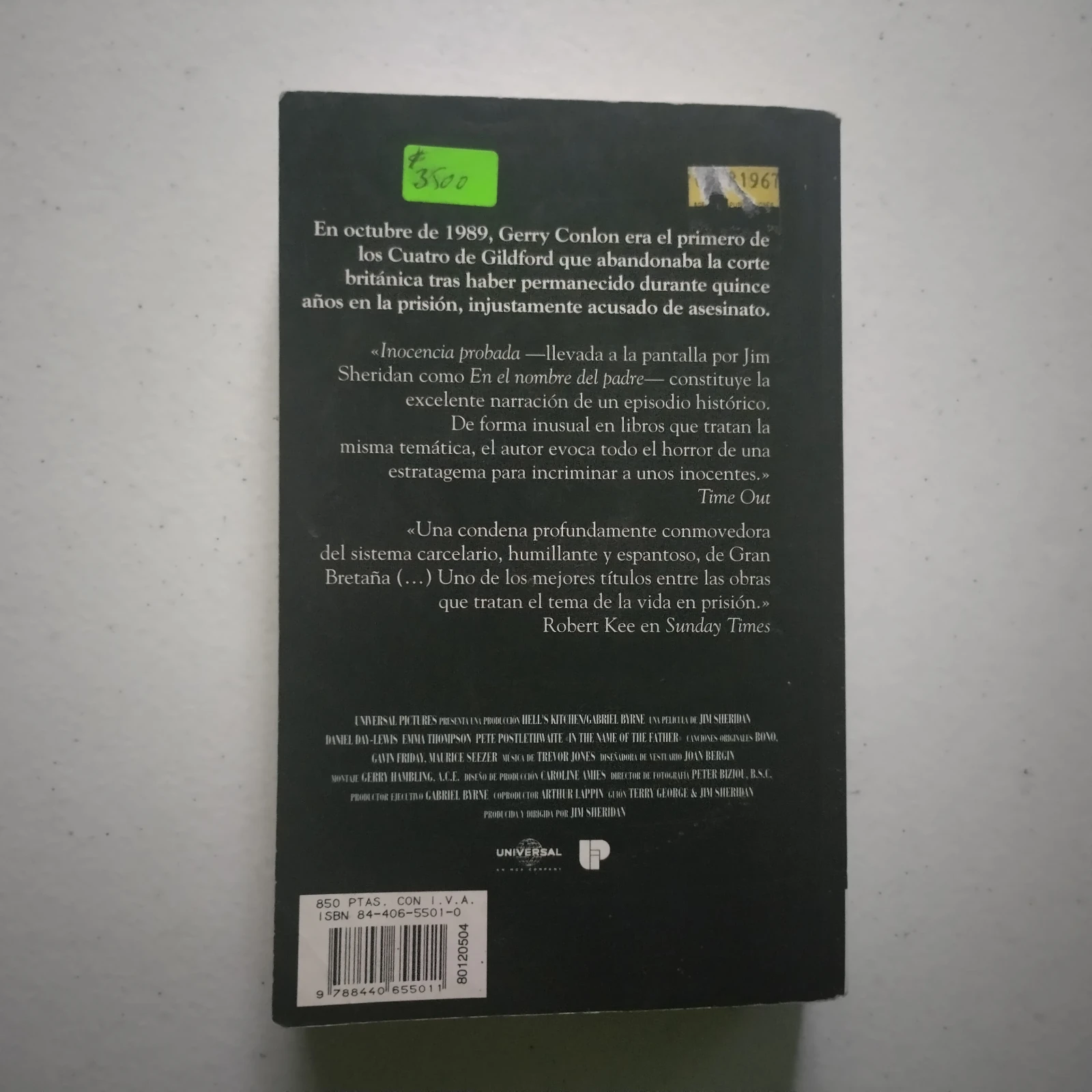 En el nombre del padre, Gerry Conlon, usado 2
