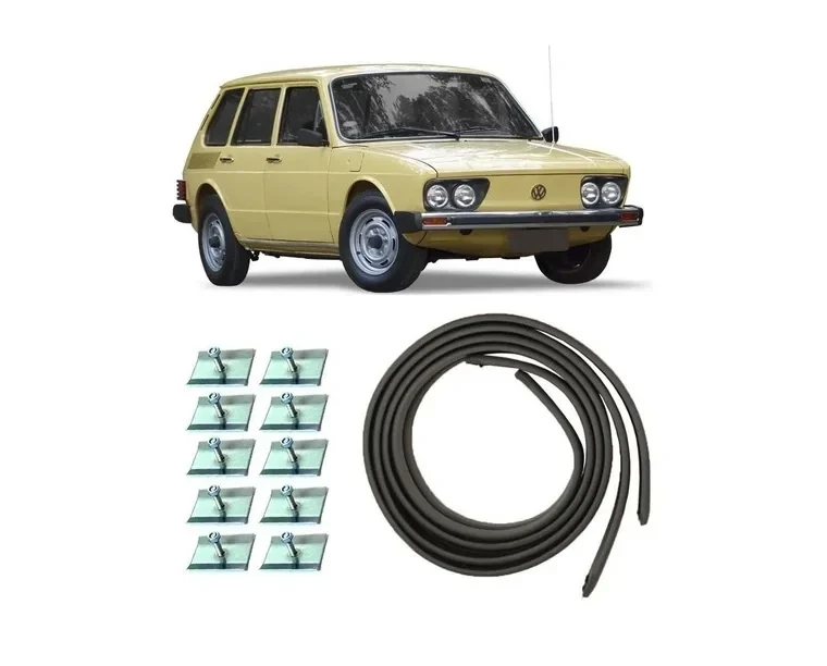 Repuesto Par gomas perfil parachoque Vw Brasilia 1976-1982 / 200250 | Código 7893732200250