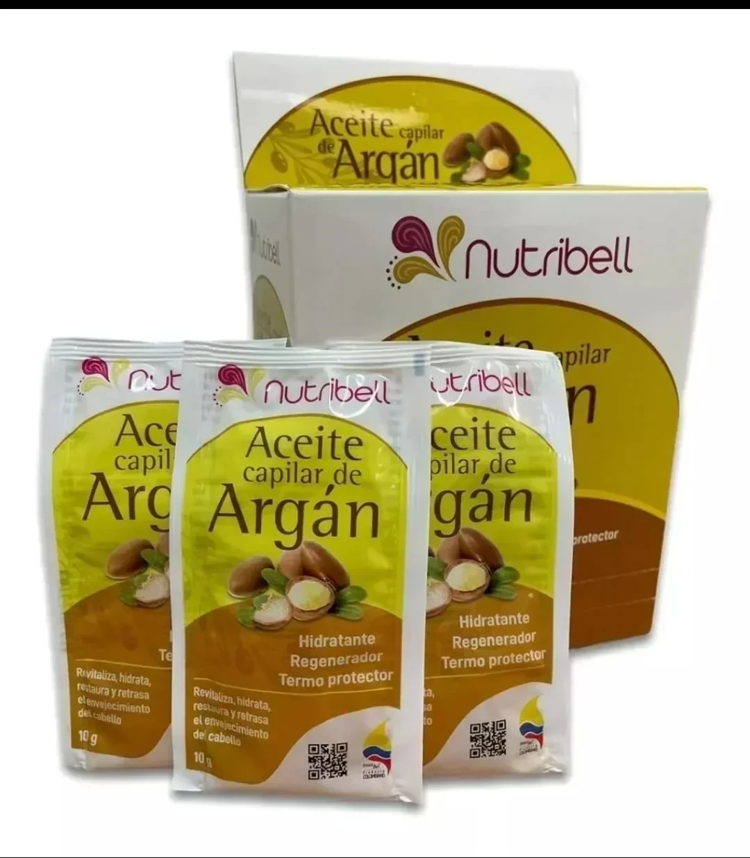 nutribell sobre de aceite de argan en gota x10 ml