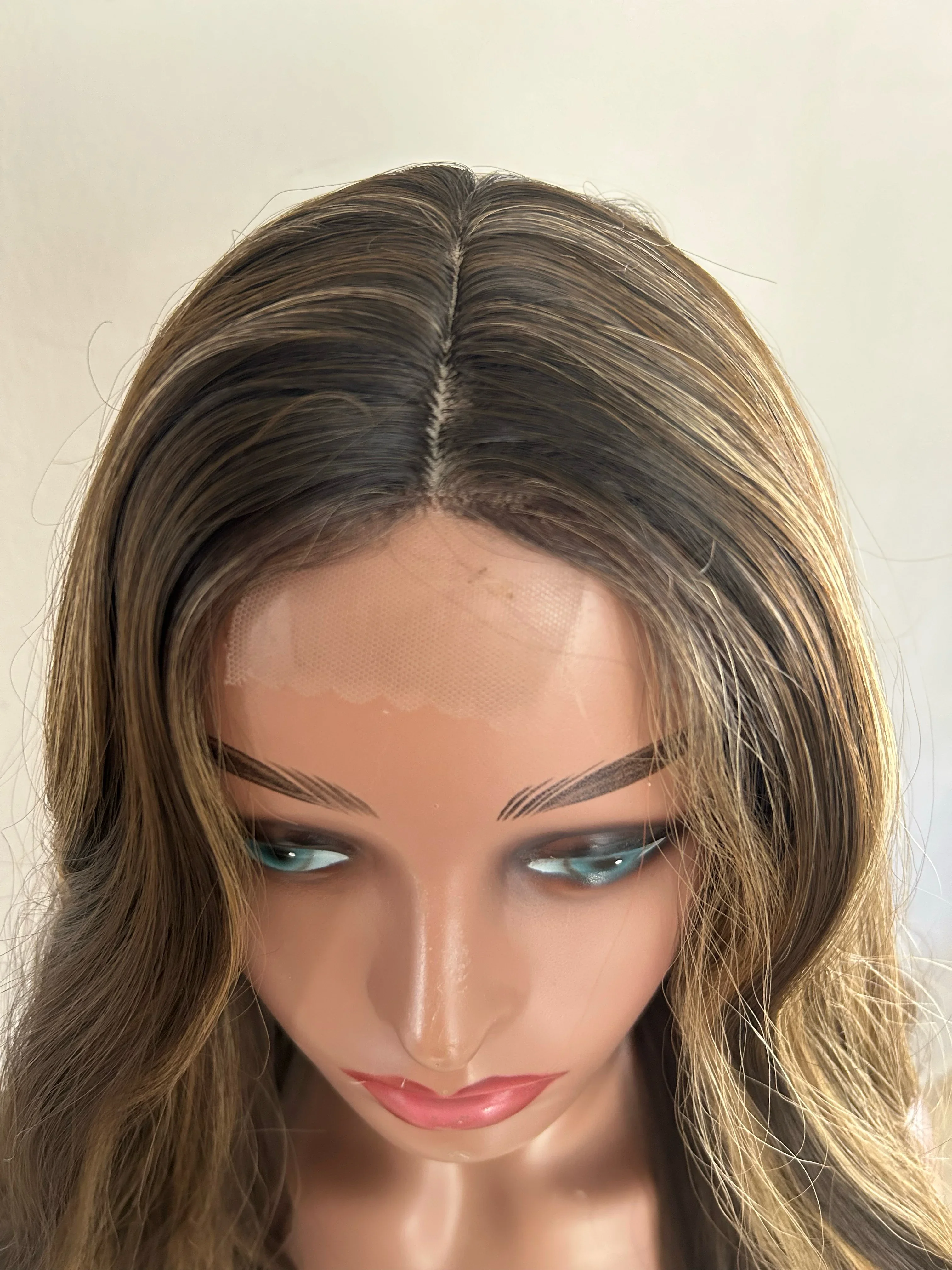 Peluca chocolate con highlight  5