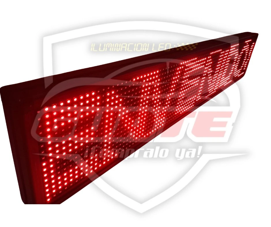 ROTULO LED PROGRAMABLE 1 METRO X 20 CM  3