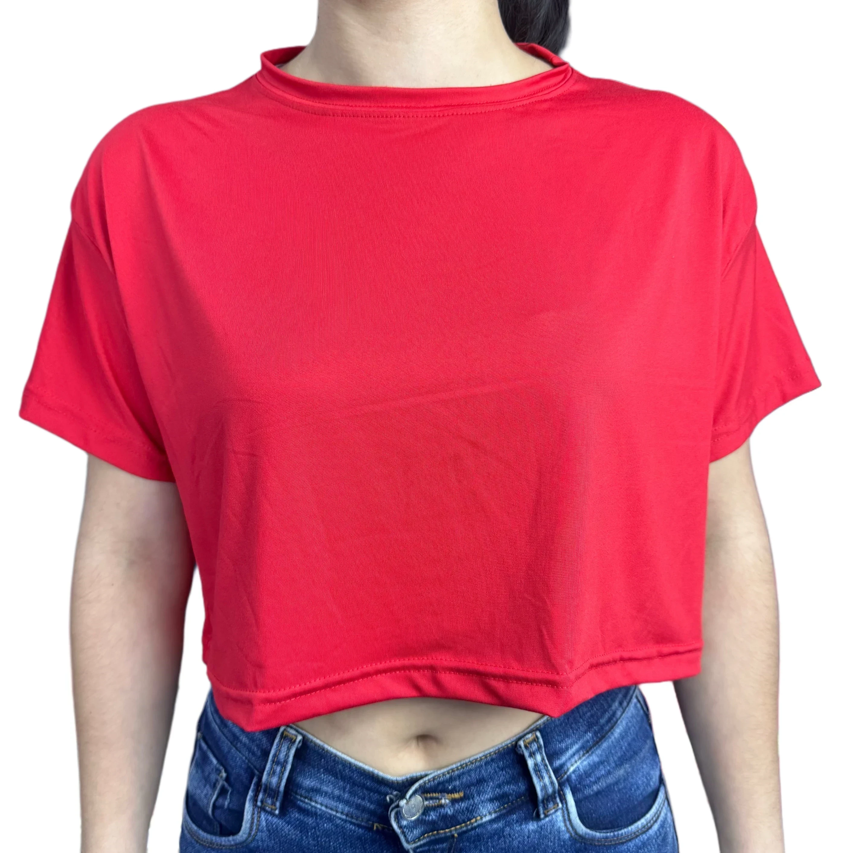 Crop Top Rojo Camiseta
