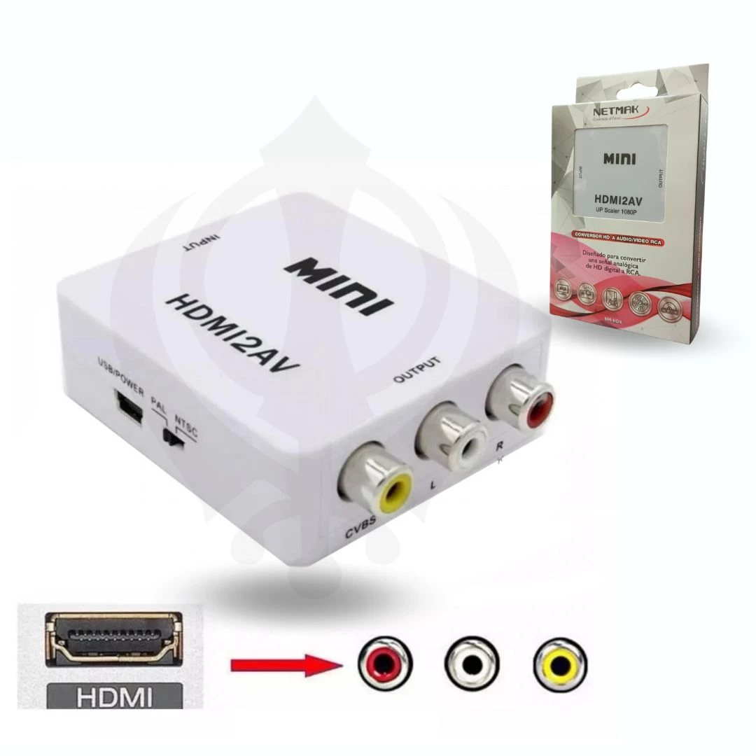 NM-HD4 CONVERSOR NETMAK HDMI A RCA