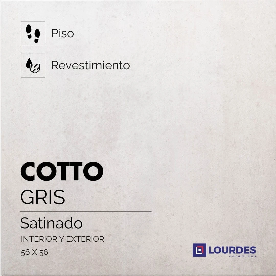 Cotto gris $9500 mt2