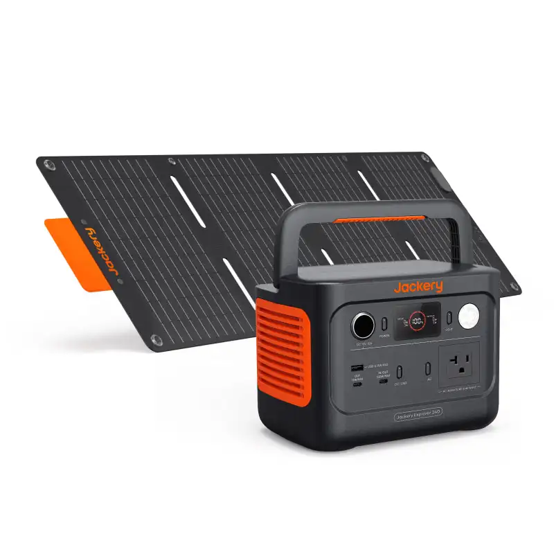 BANCO DE ENEGIA SOLAR Jackery 240 V2 Y 40W MINI PANEL 3