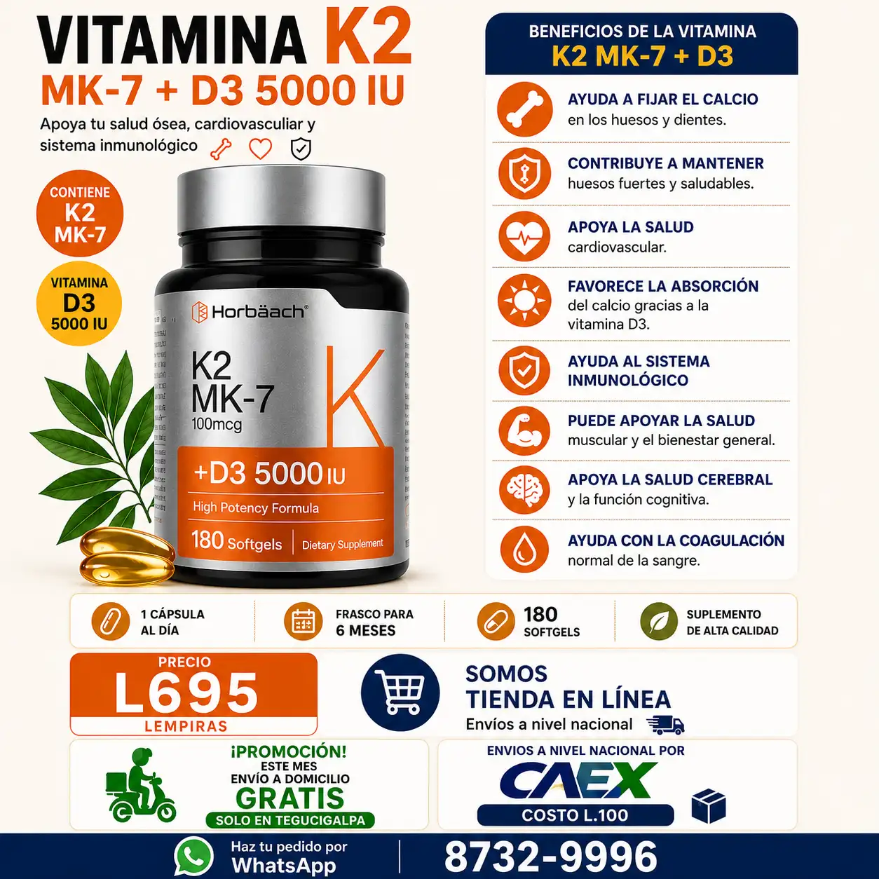 Vitamina K2 MK7 +D3