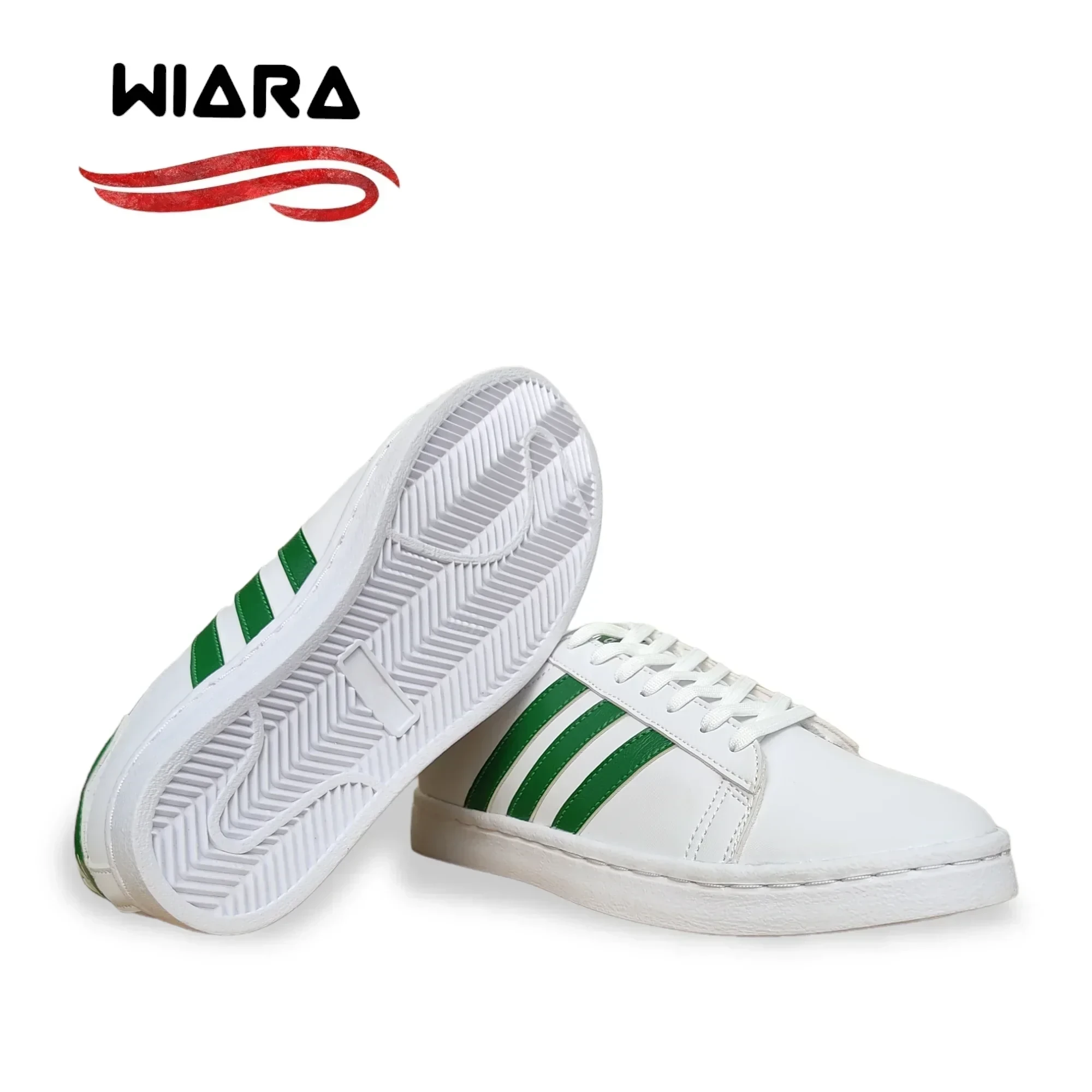 Adidas Unisex Blanco con Verde 2