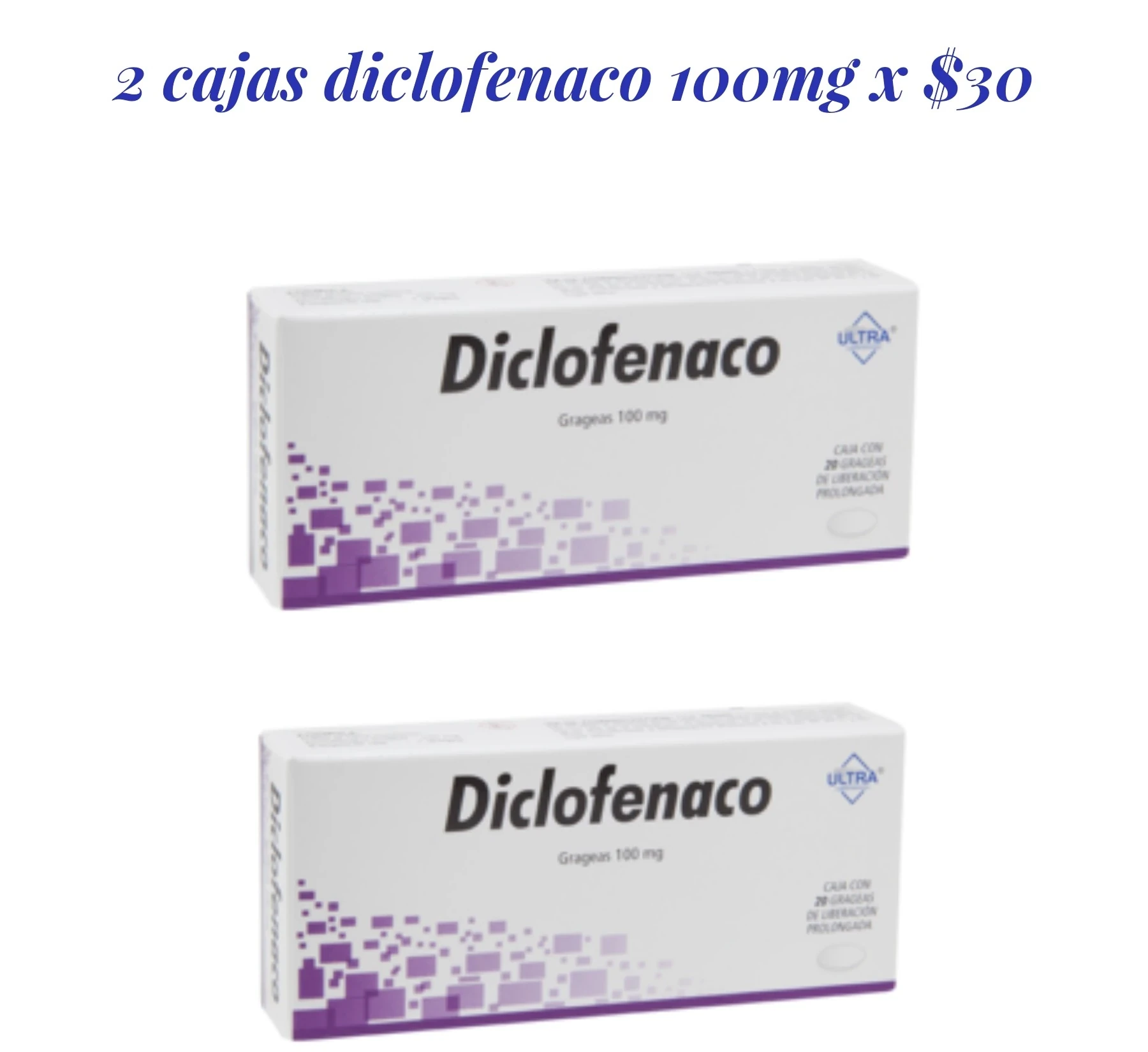 Diclofenaco 100mg / 10 tabletas