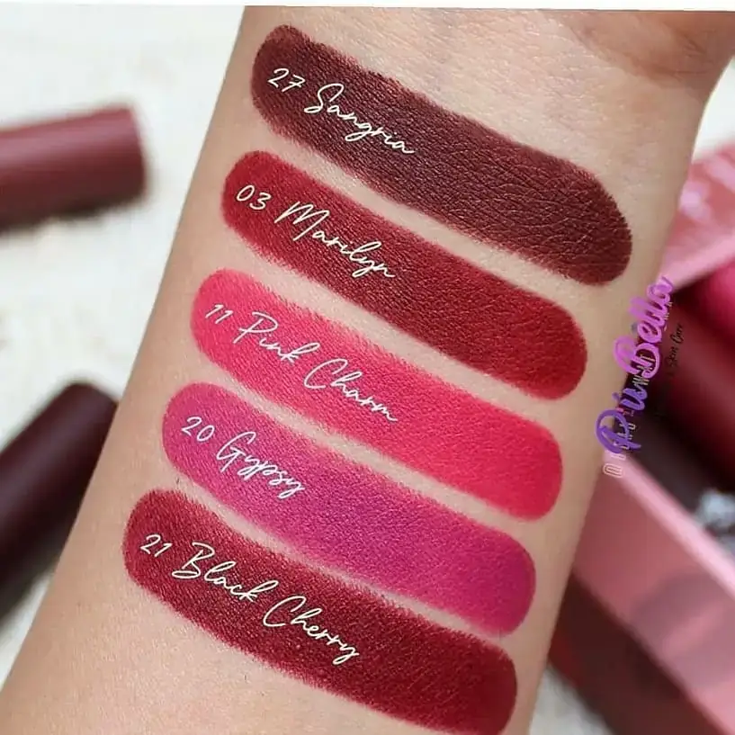 TOP FIVE SET DE 5 LABIALES MATE EN MOUSSE POISON BABE 3