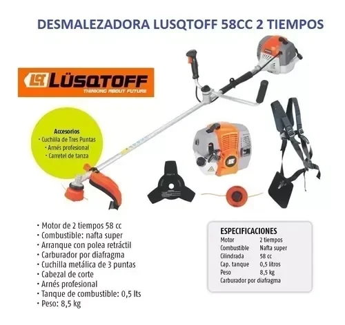 Desmalezadora Lüsqtoff LD-58EX