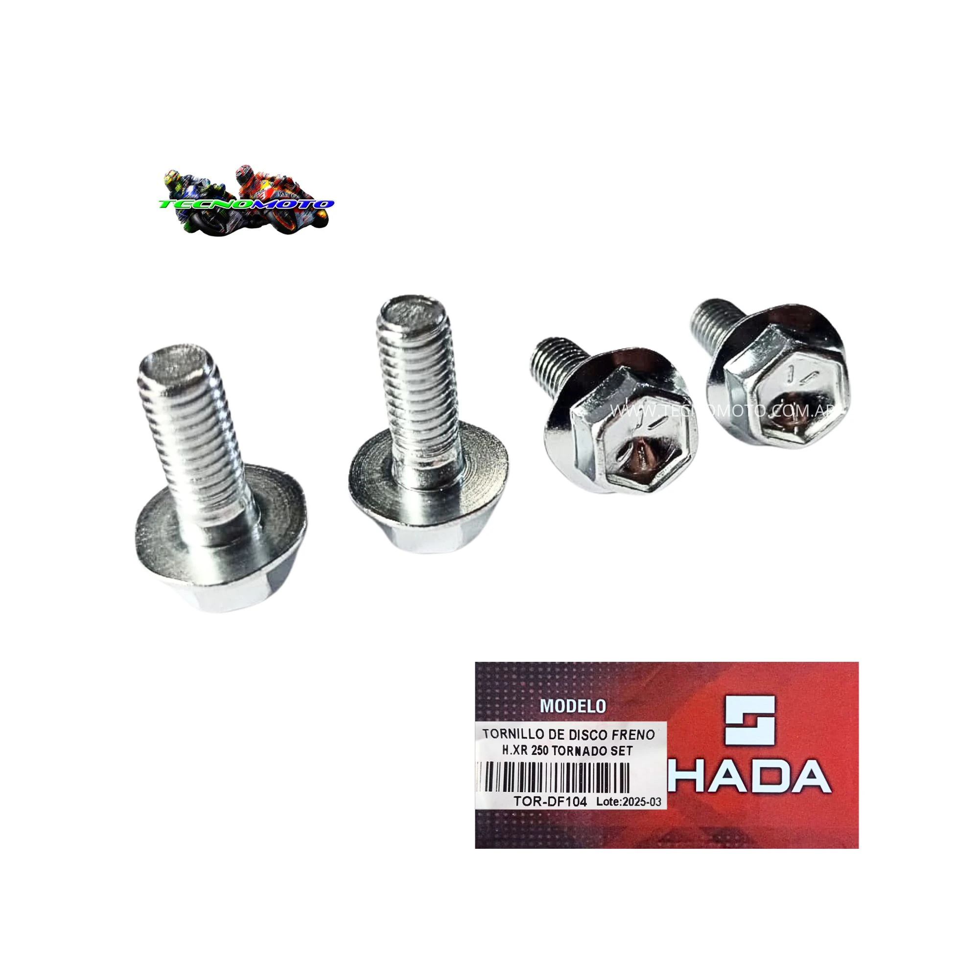 TORNILLO DISCO FRENO HONDA 250 TORNADO -KIT-49029