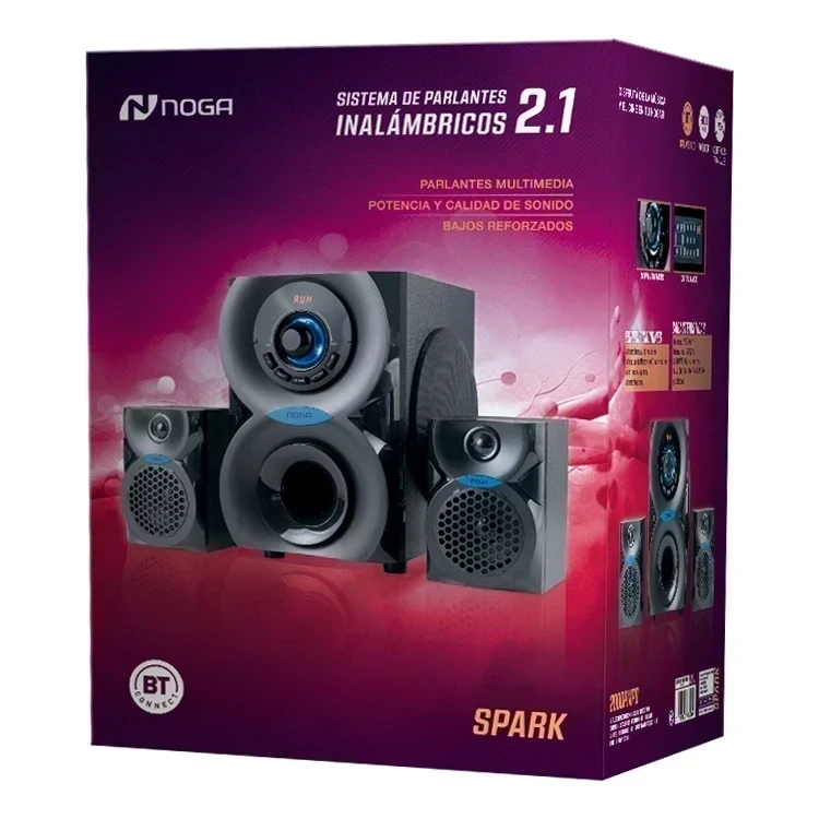 SISTEMA DE PARLANTES INALAMBRICOS 2.1 SPARK