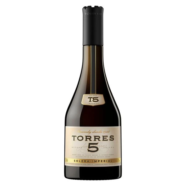 Torres 5 solera imperial brandy 700 ML  38 % ALC. VOL.