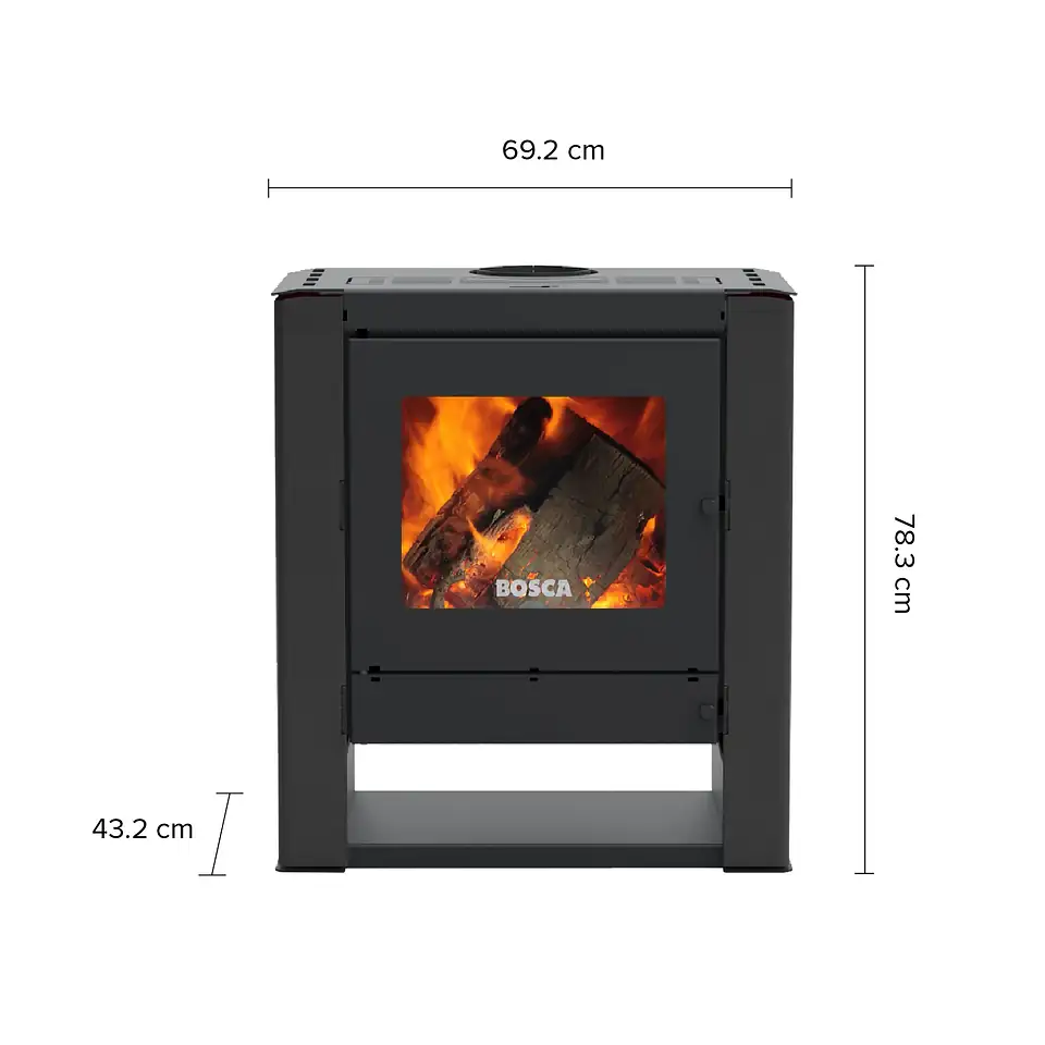 ESTUFA A LEÑA GOLD 500 CHARCOAL 2