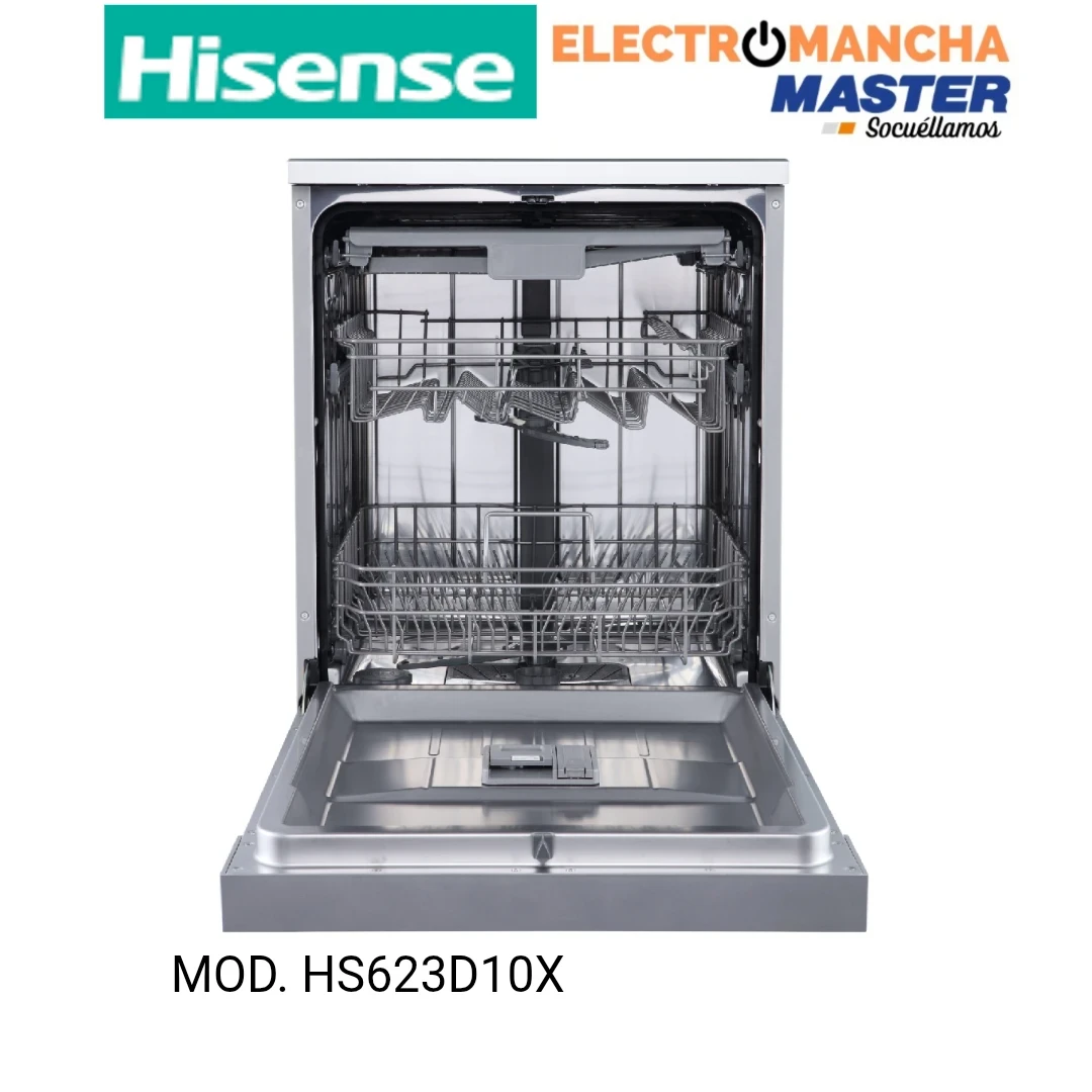 LAVAVAJILLAS HISENSE HS623D10X INOX 3 BANDEJA D 3