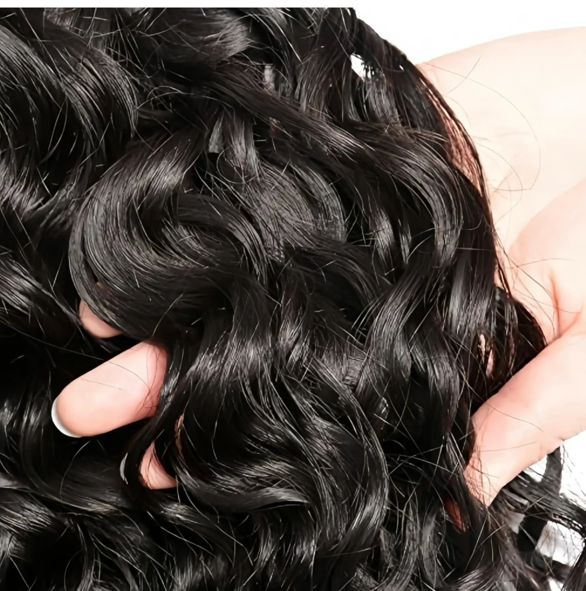 Extensiones rizadas con cierre de parte media (50g x paquete) con cierre de encaje en T, paquetes húmedos y ondulados brasileños con cierre (10/10/10/10+10  4